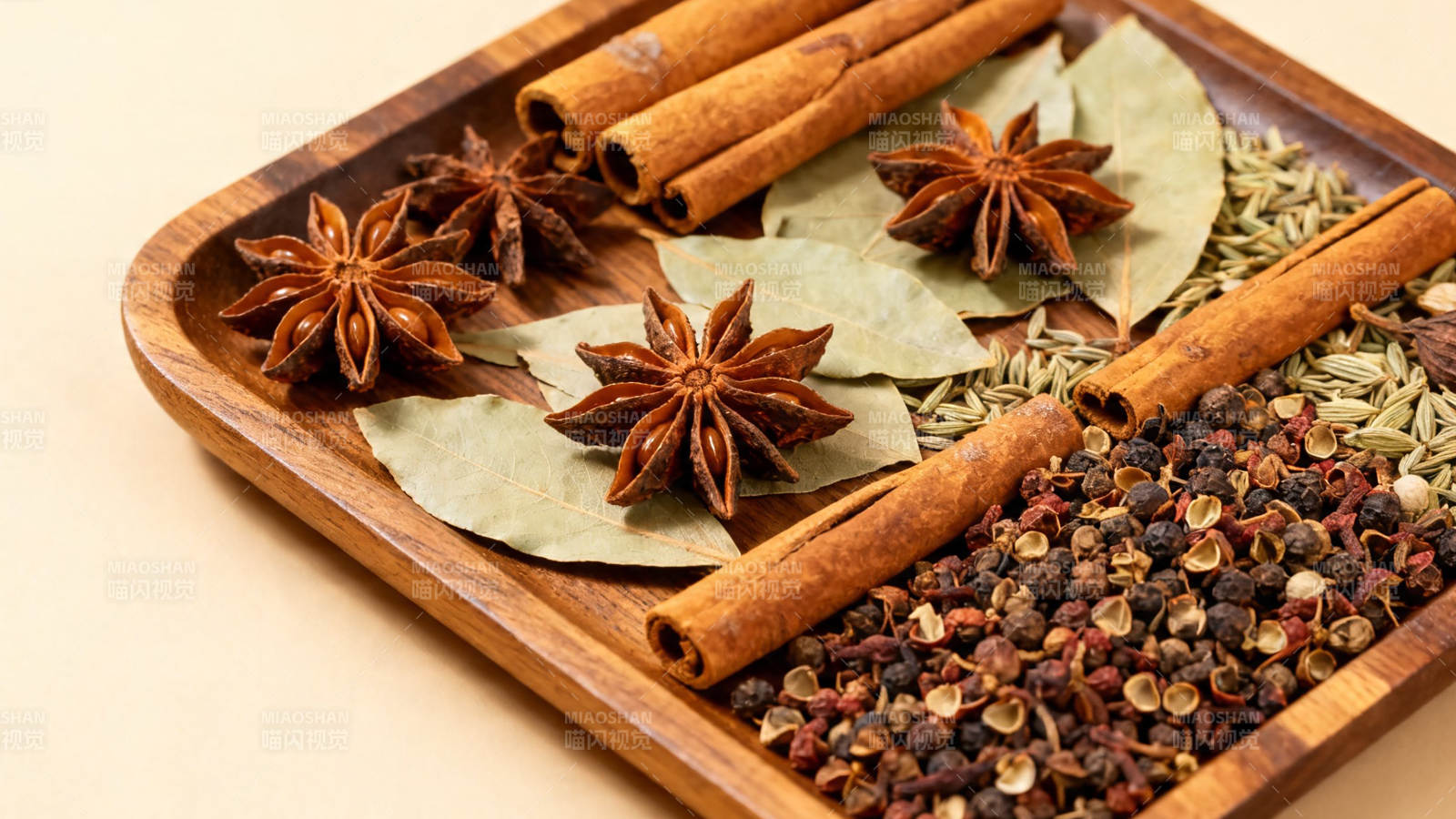 香料合集 八角桂皮香叶花椒图片