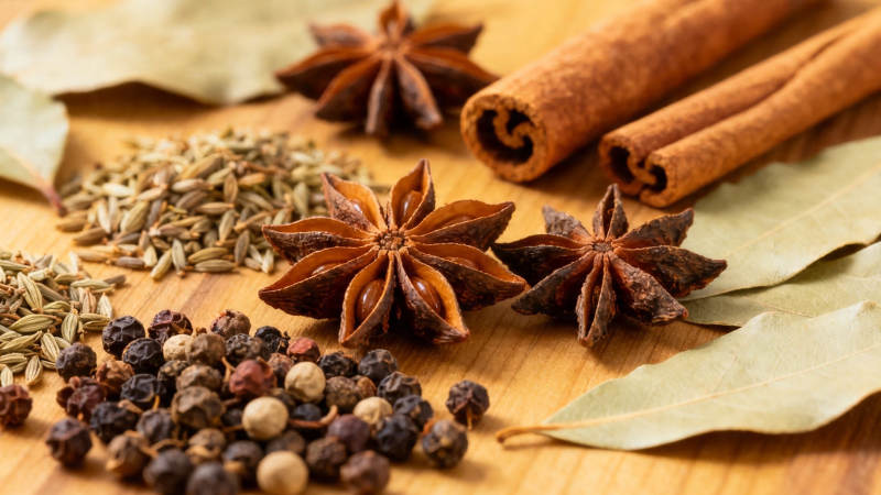 香料合集 八角桂皮胡椒等图片