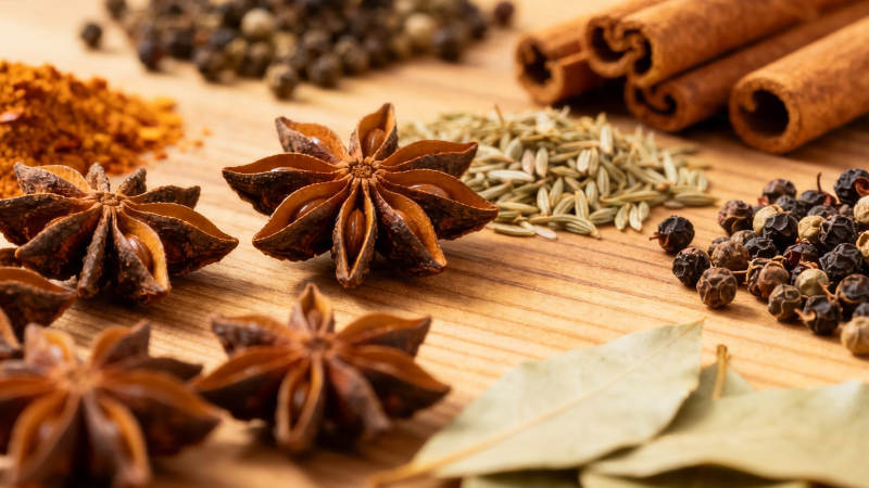 香料荟萃 八角桂皮胡椒等图片