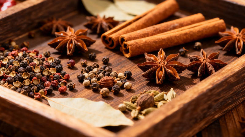 香料荟萃 八角桂皮花椒等图片