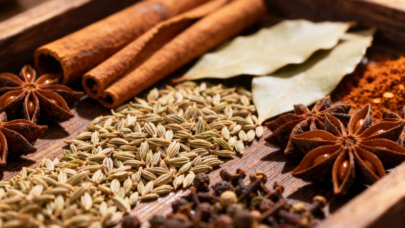 香料荟萃 八角桂皮香叶等图片