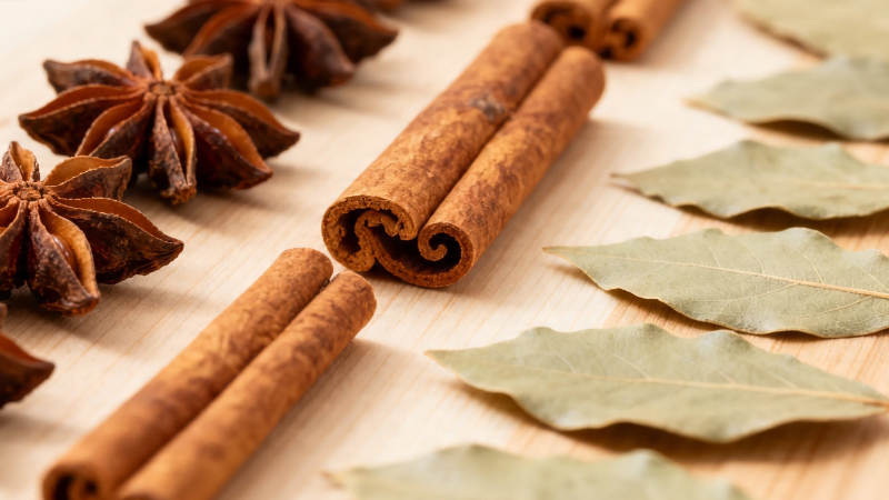 香料特写 八角桂皮香叶图片