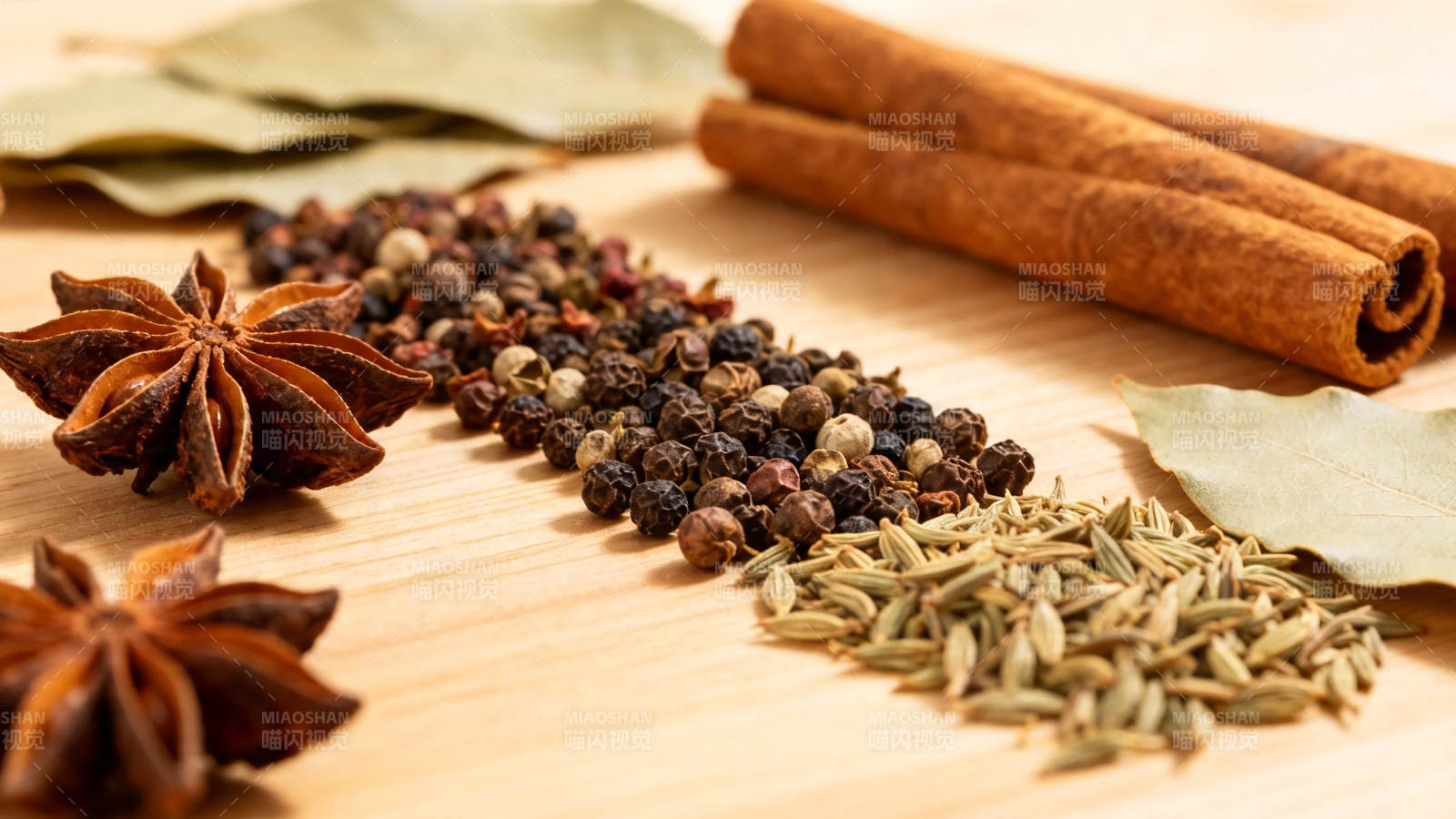 香料合集 八角桂皮茴香等图片