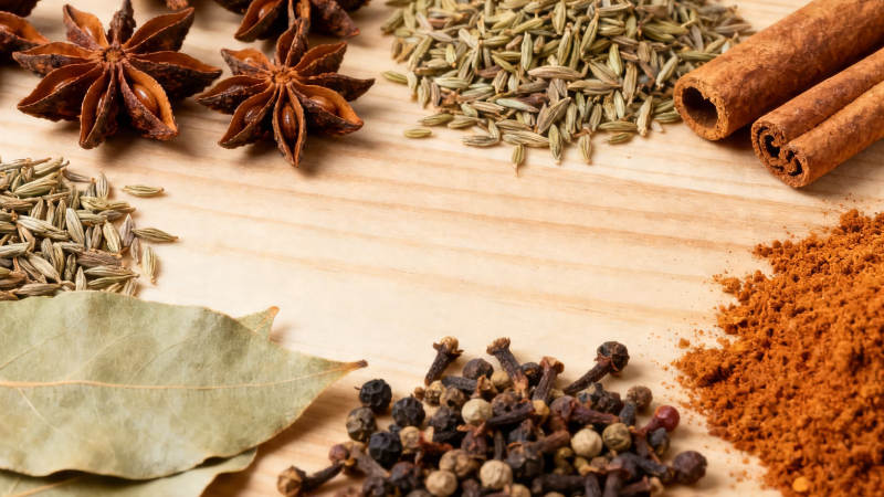 香料荟萃 八角桂皮丁香等图片
