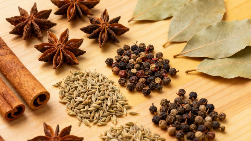 香料合集 八角桂皮香叶等图片