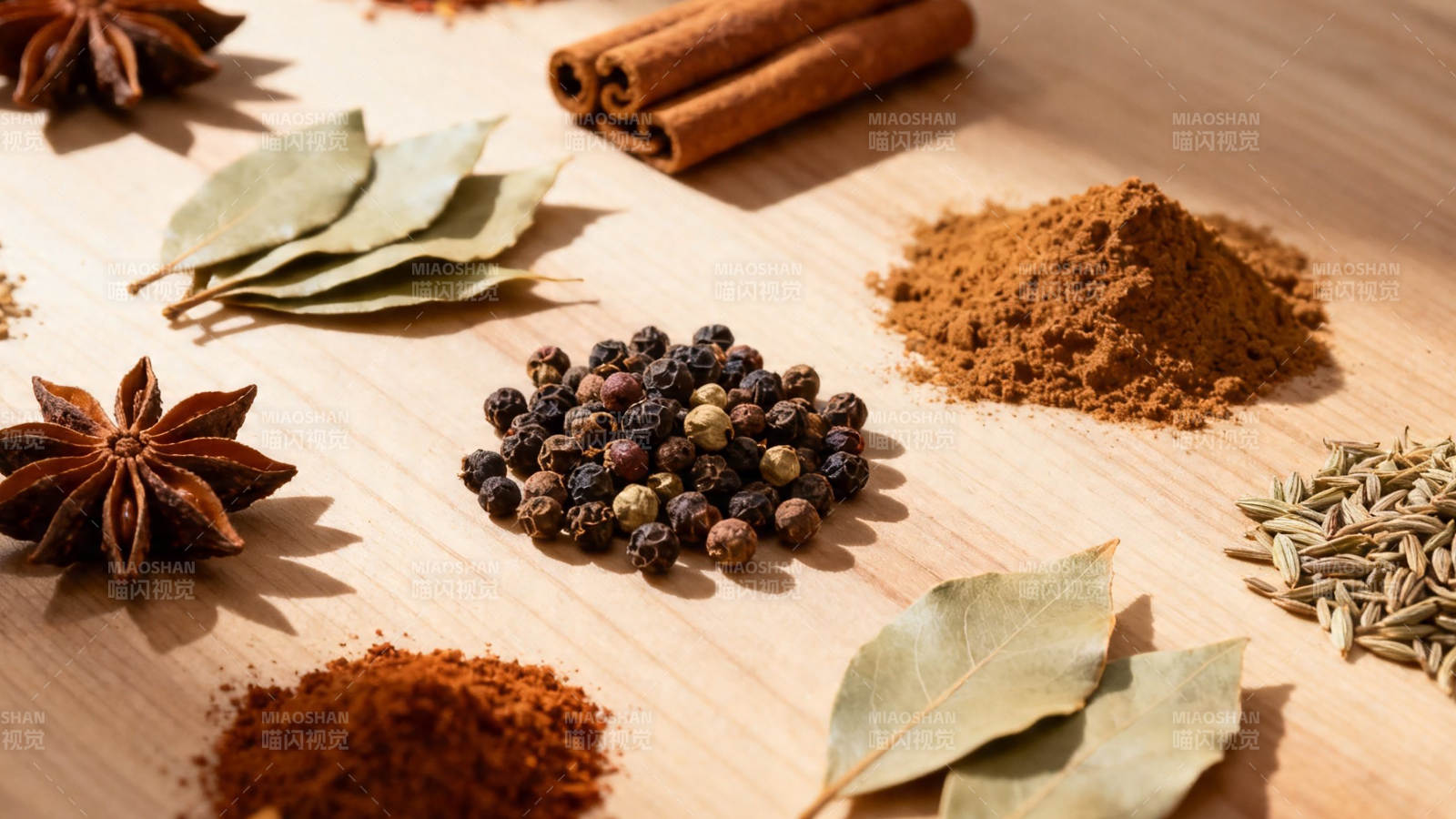 香料荟萃 八角桂皮花椒等图片