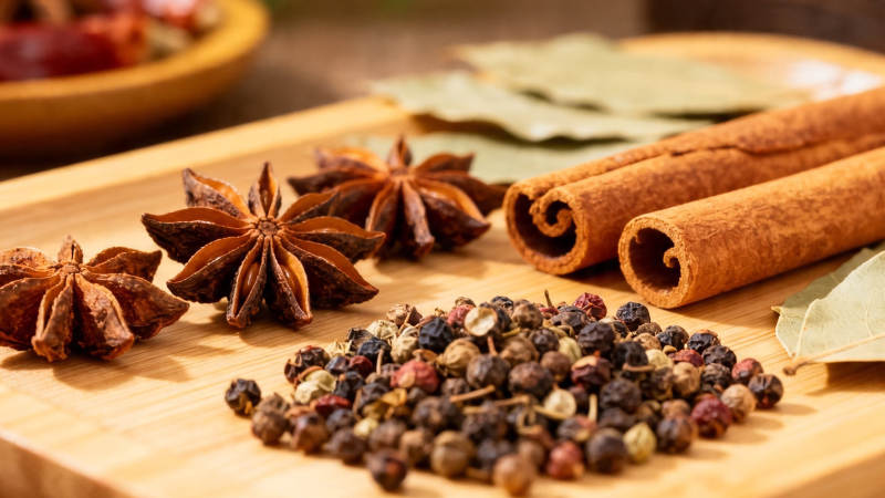 香料荟萃 八角桂皮胡椒粒图片