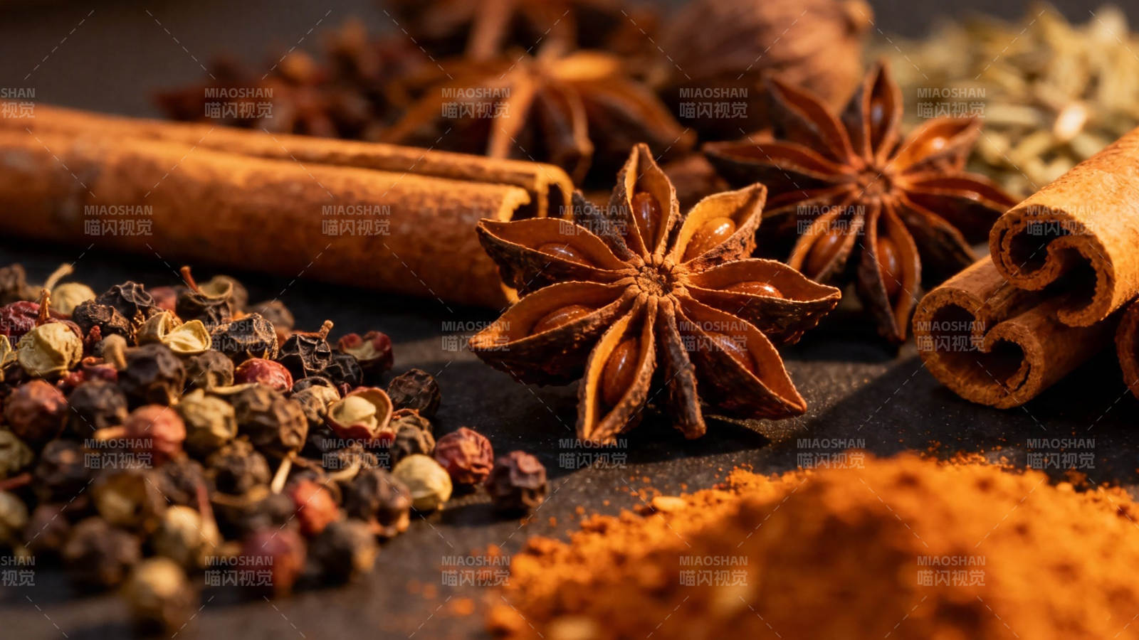 香料荟萃 八角桂皮胡椒粉图片