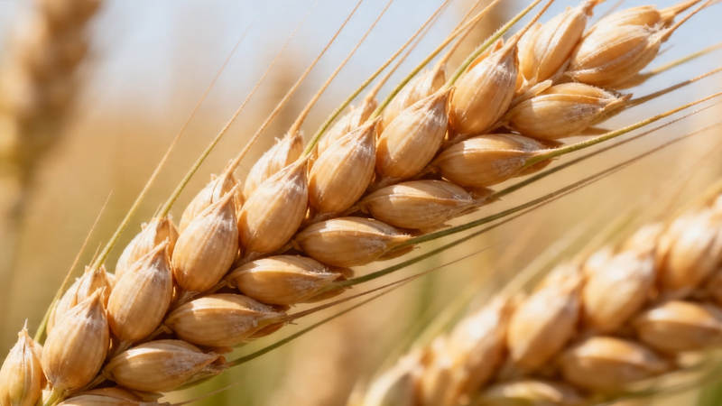 金黄麦穗迎丰收图片