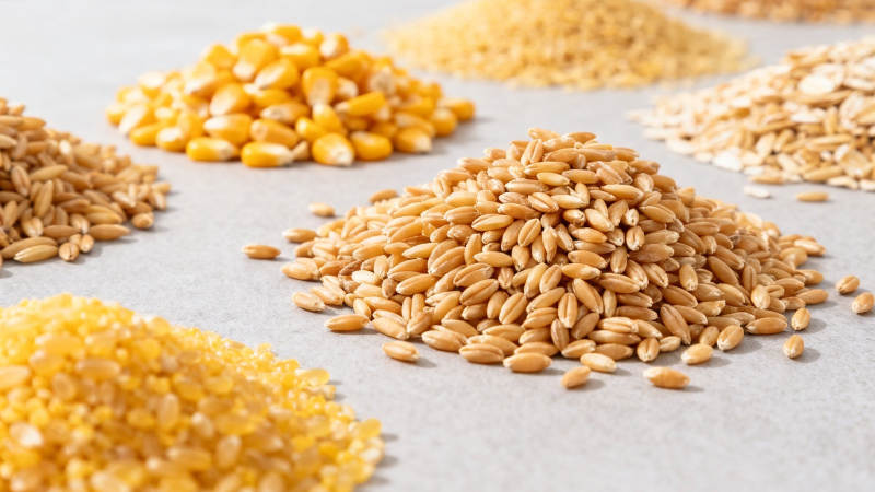 五谷杂粮堆叠特写图片