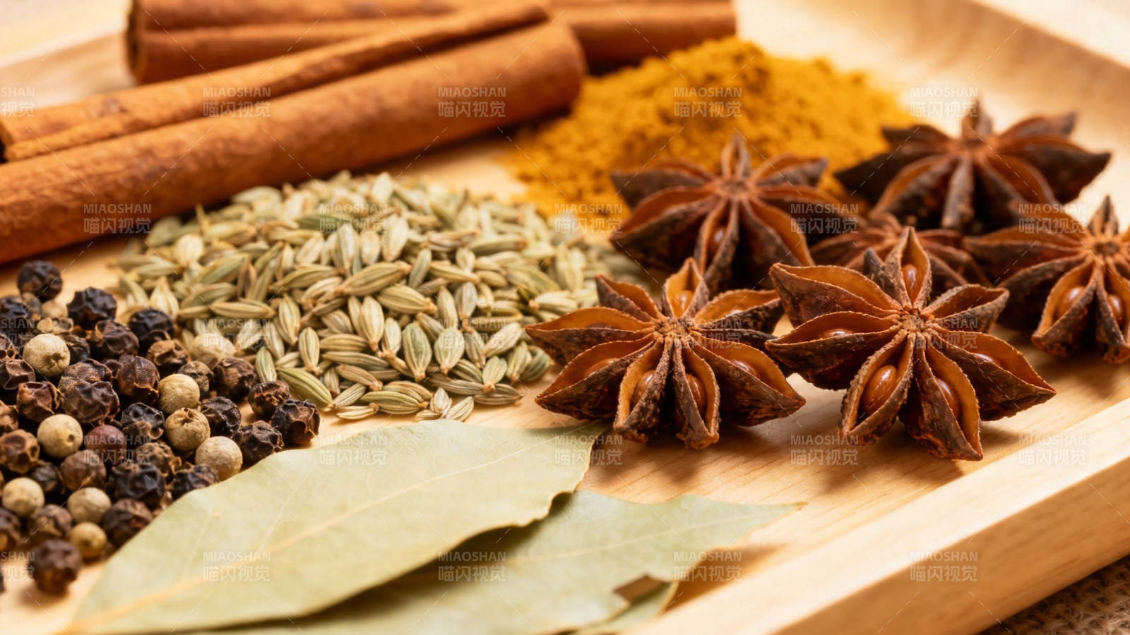 香料荟萃 八角桂皮香叶等图片