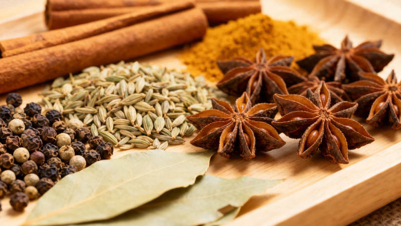 香料荟萃 八角桂皮香叶等图片