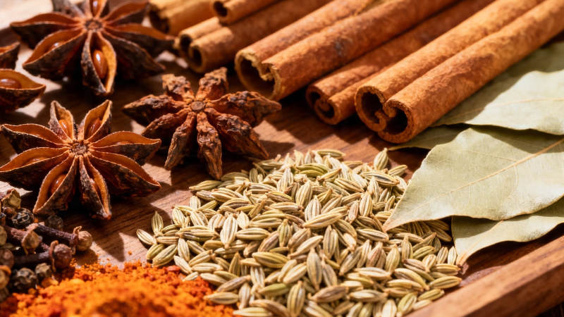 香料荟萃 八角桂皮茴香等图片
