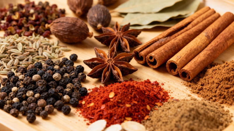 香料荟萃 八角桂皮花椒等图片
