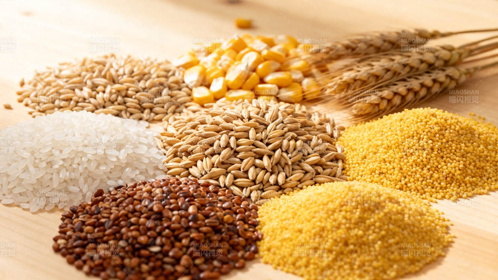 五谷杂粮堆叠展示图图片