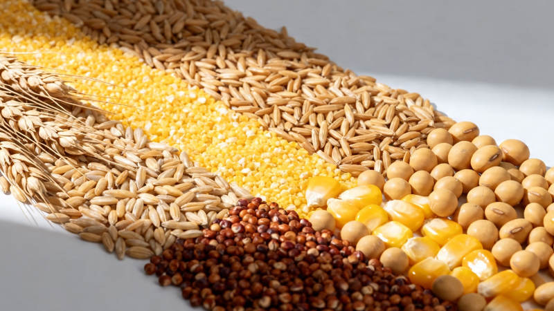 五谷杂粮铺展图图片