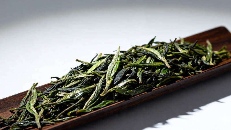 绿茶干叶 清雅入盏图片