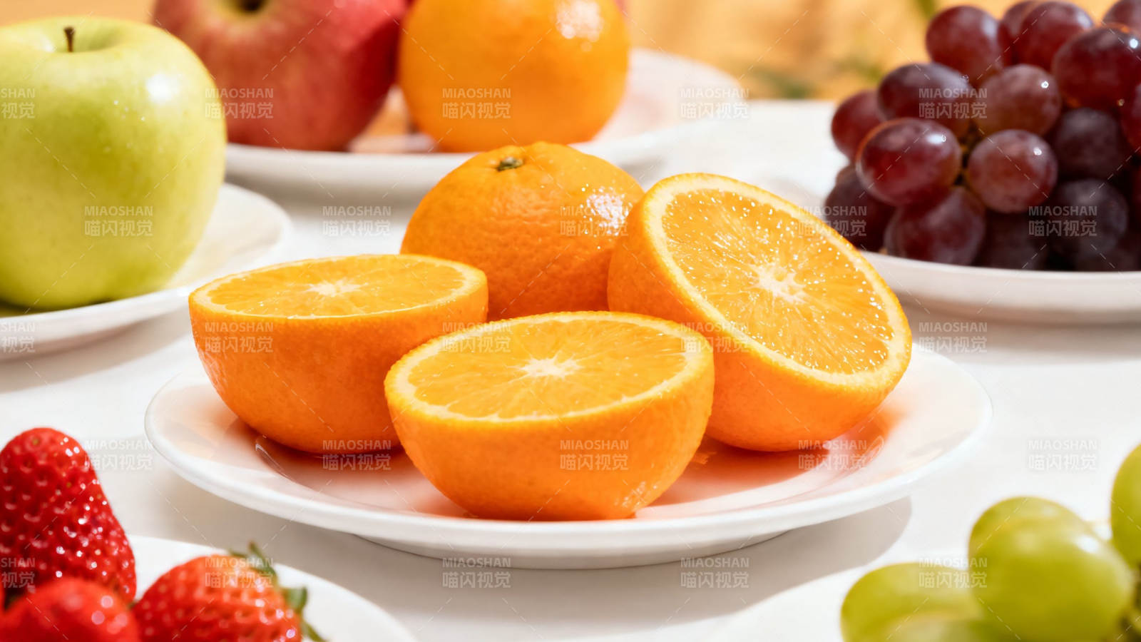 新鲜水果拼盘 色彩缤纷诱人图片