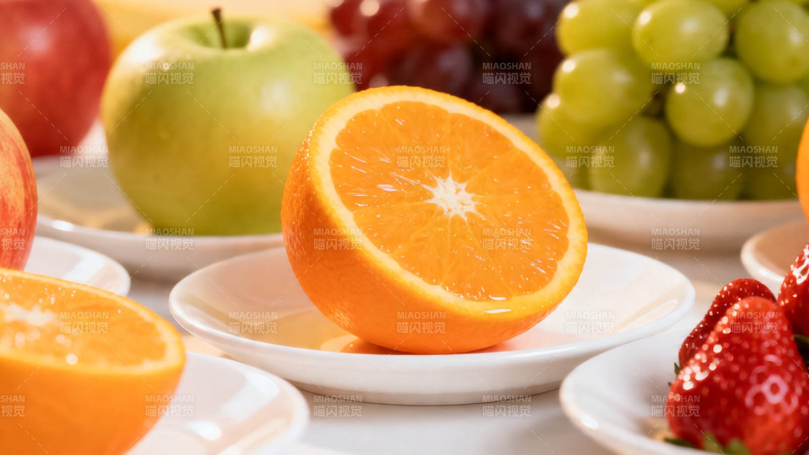 新鲜水果拼盘 色彩缤纷诱人图片