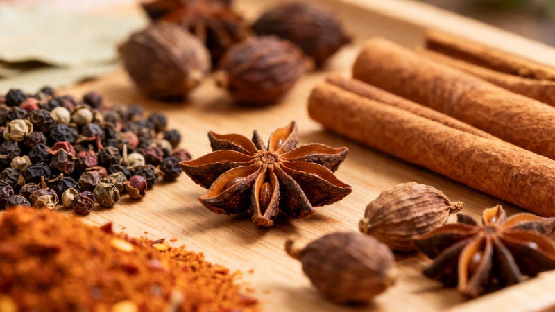 香料荟萃 八角桂皮花椒等图片