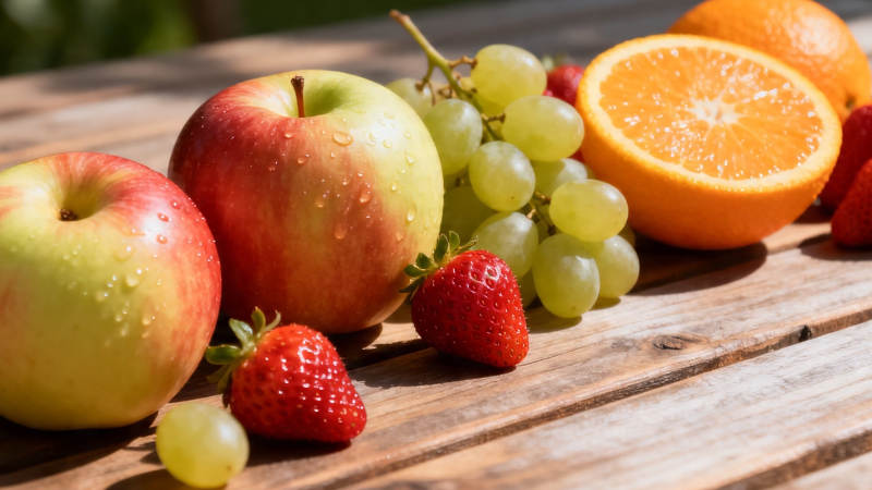 新鲜水果拼盘 色彩诱人图片