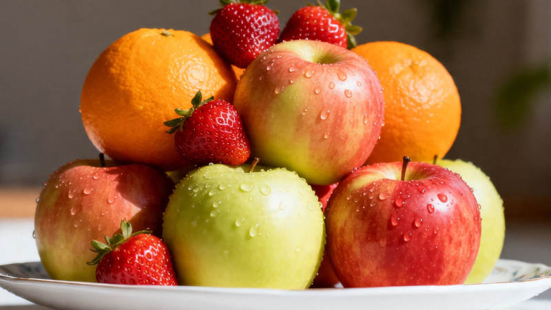 鲜果堆叠 水珠欲滴图片