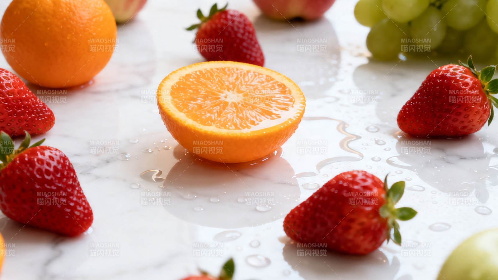 鲜果水珠 清新诱人图片