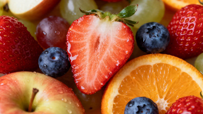 新鲜水果拼盘 色彩缤纷诱人图片