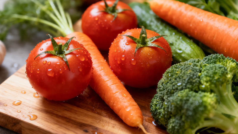 新鲜蔬果 水润诱人图片