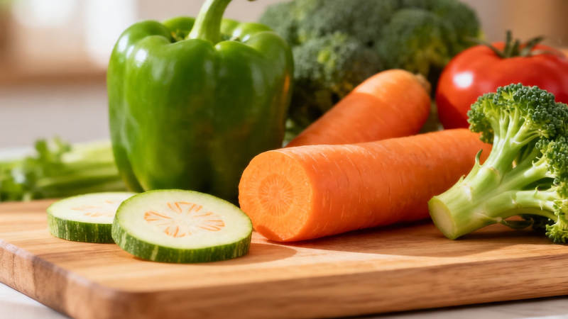 新鲜蔬菜摆盘 健康美味图片