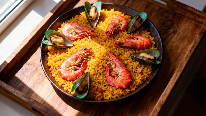 海鲜烩饭 色香味俱全图片