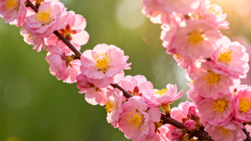 粉樱绽放 春意盎然图片