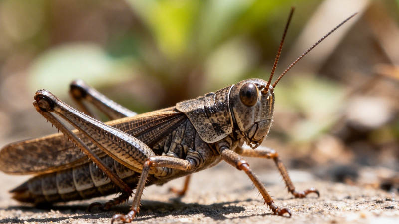 蝗虫特写 自然中的跳跃者图片