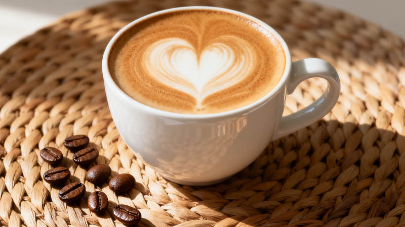 咖啡拉花 心形艺术图片