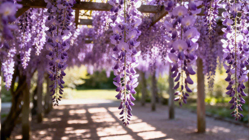 紫藤花廊 浪漫如梦图片