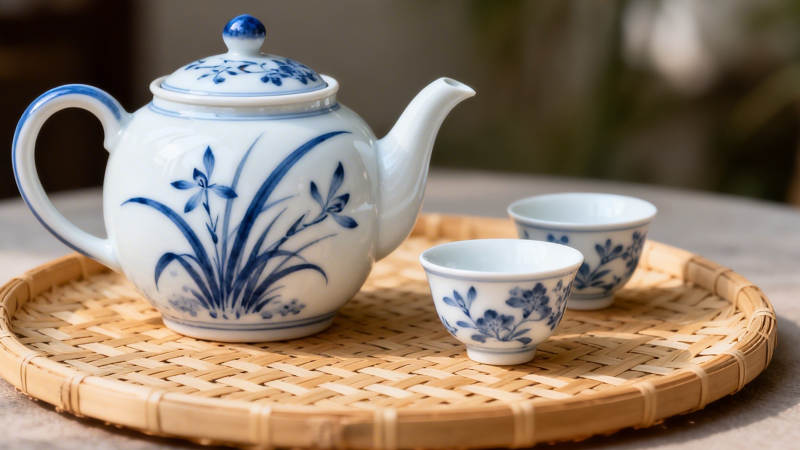 青花瓷茶具雅韵图片