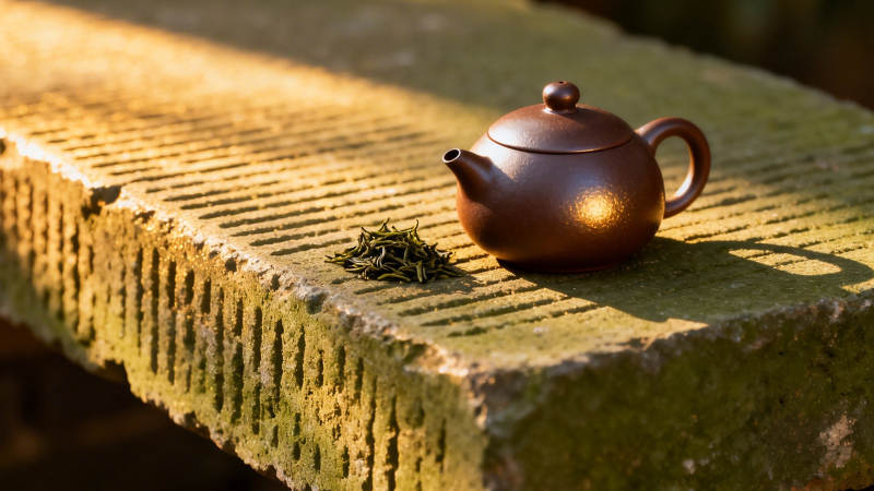 茶壶伴青苔 静享午后光图片