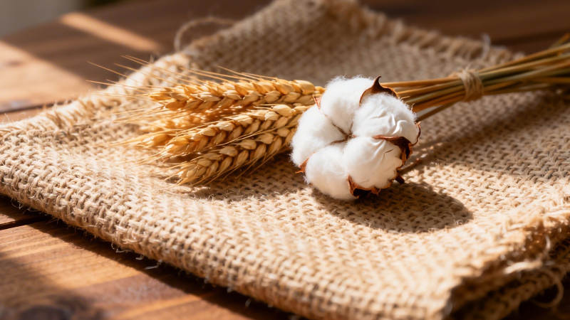 棉麦共生 自然质朴之美图片