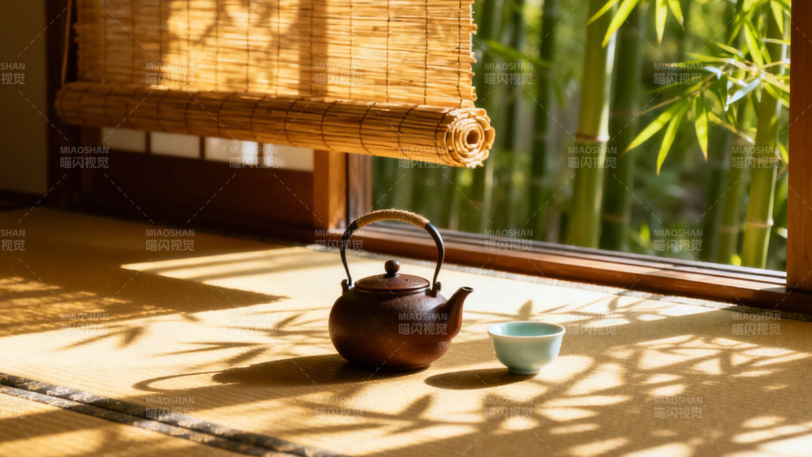 竹影茶香 静谧时光图片