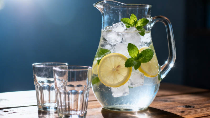 冰柠薄荷水 清凉一夏图片