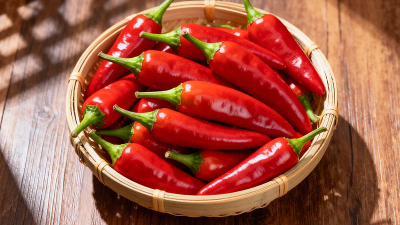 红椒满篮 鲜辣诱人图片