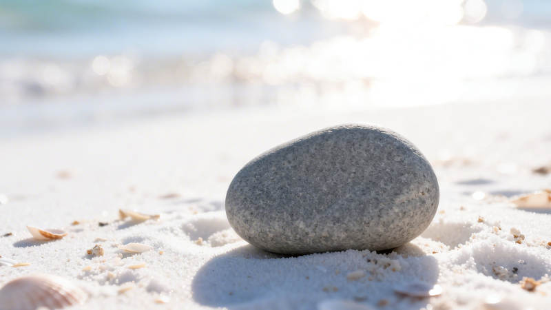 沙滩上的静石图片