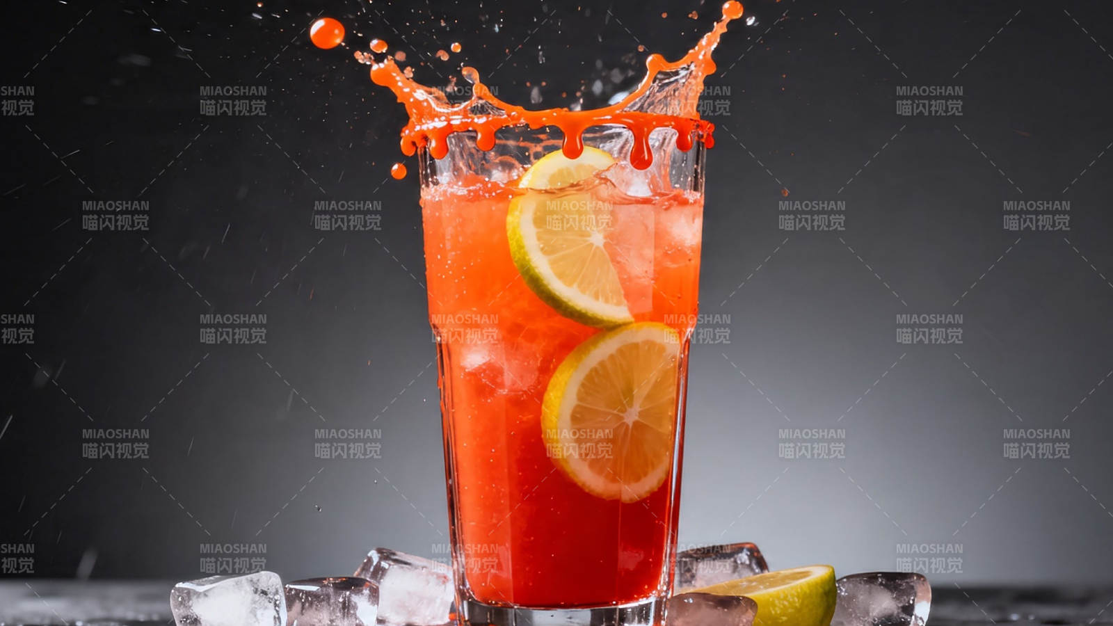 冰爽橙饮 溅起活力瞬间图片