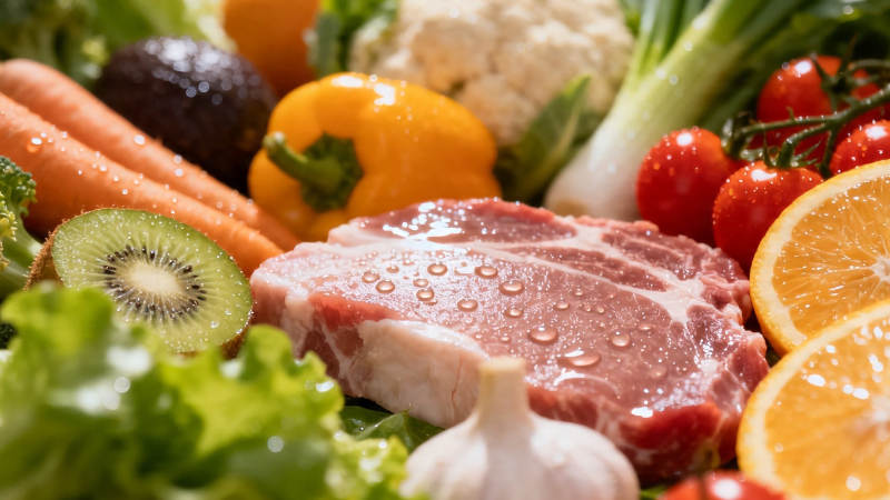 新鲜食材大集合 营养均衡餐图片