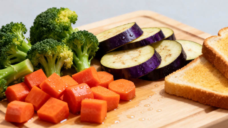 时蔬吐司拼盘图片