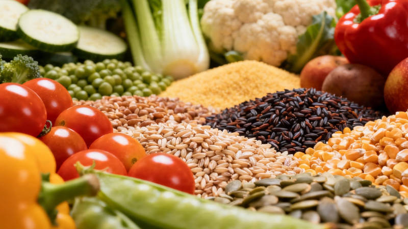 五谷蔬果 营养满盘图片