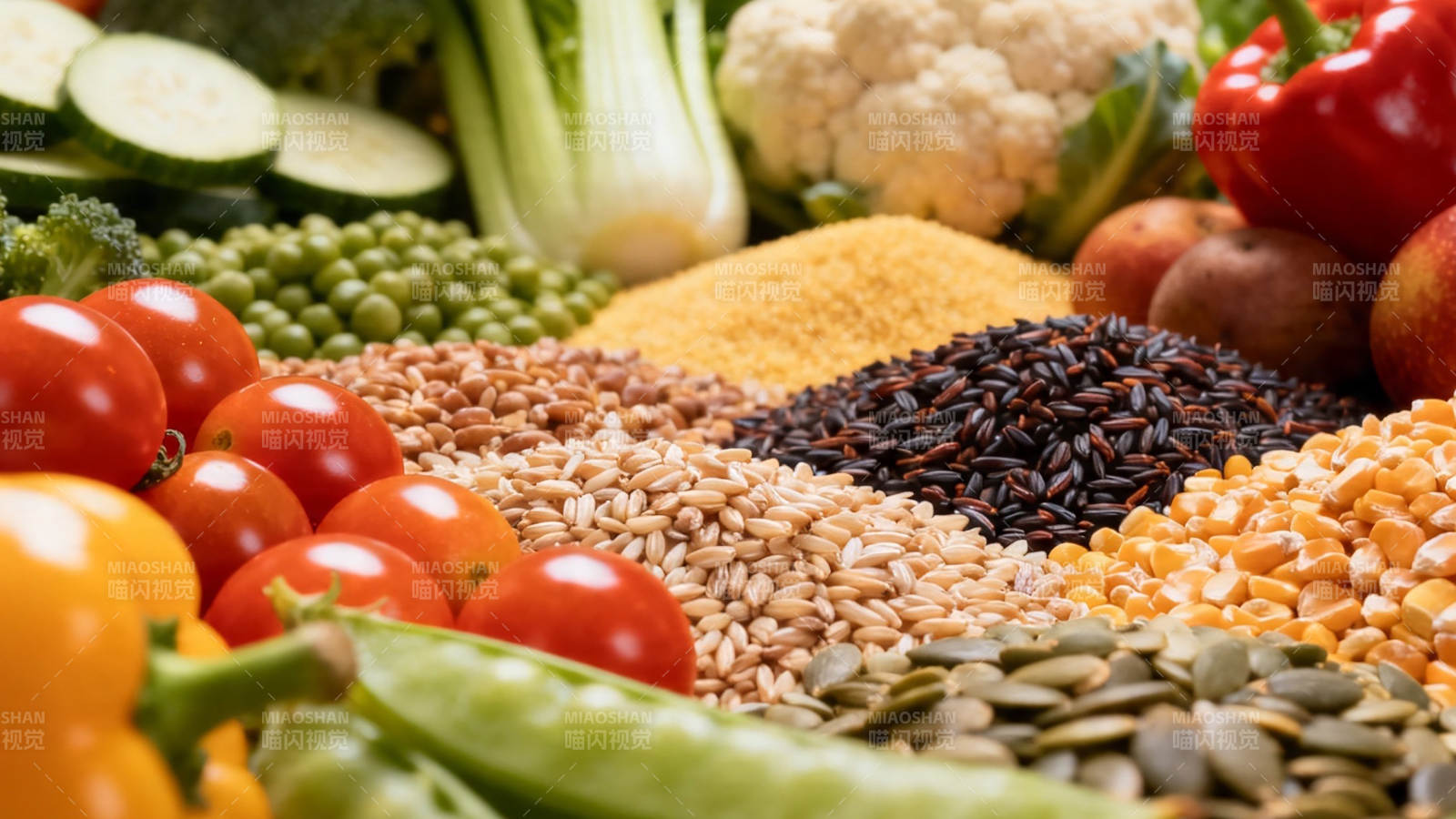 五谷蔬果 营养满盘图片