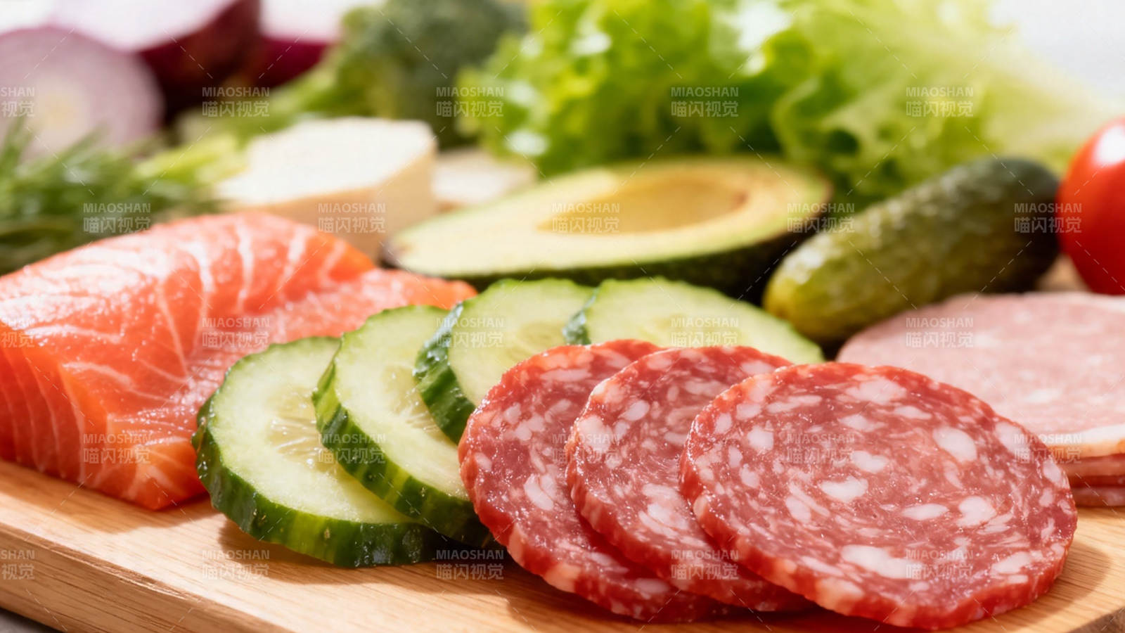 三文鱼冷盘拼盘图片