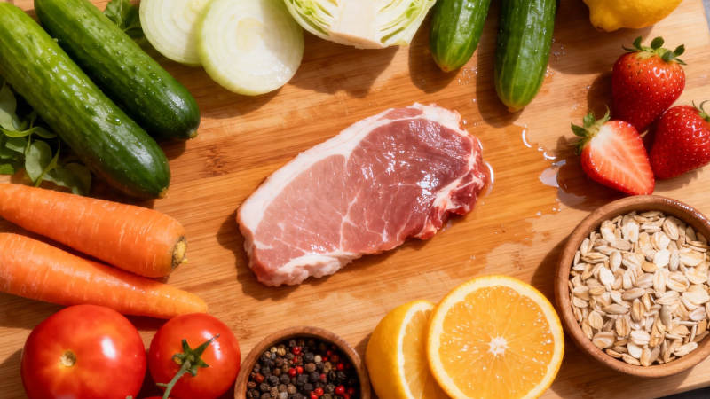 均衡膳食 肉蔬果谷搭配图片