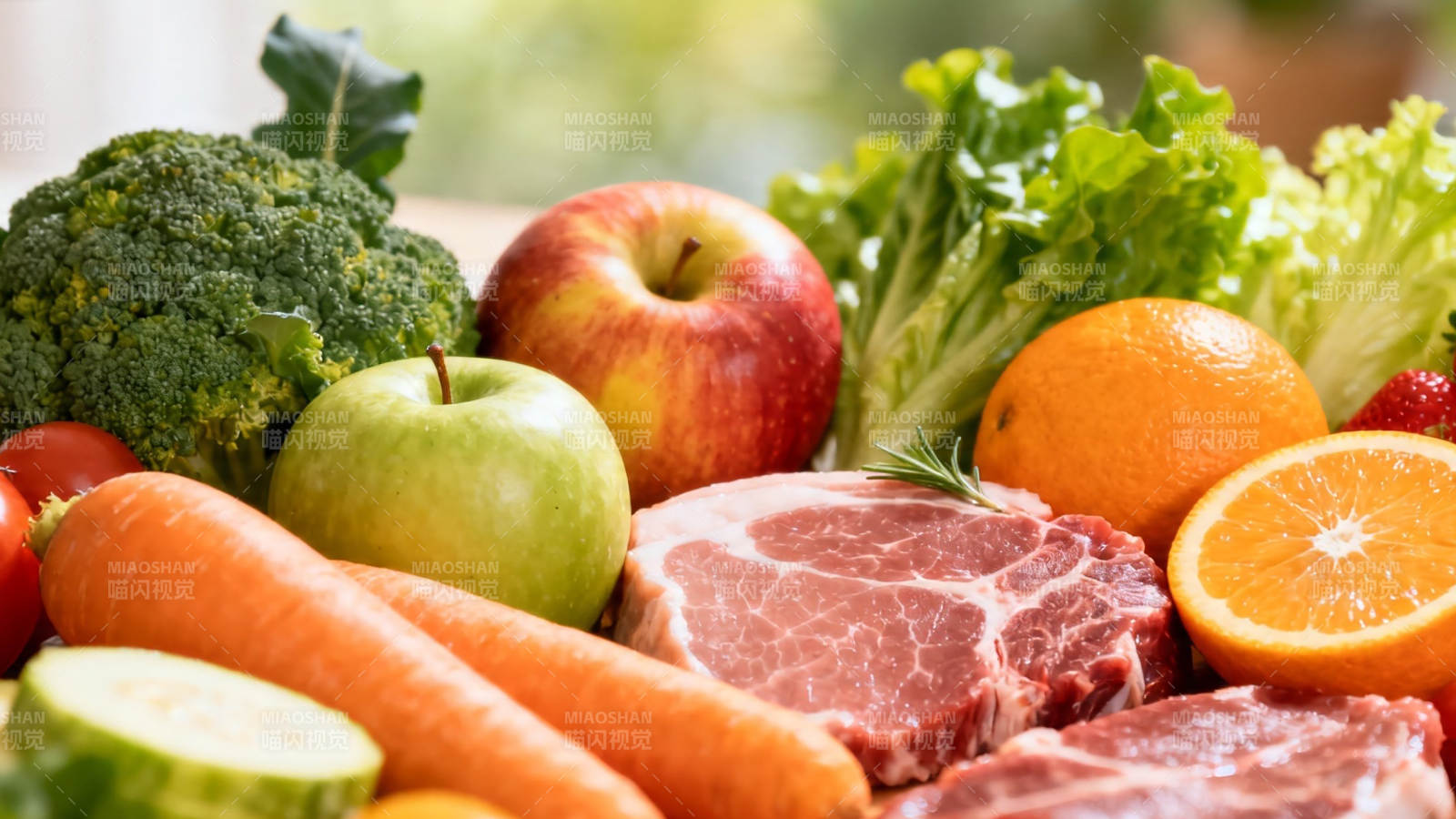 均衡膳食 蔬果肉类搭配图片